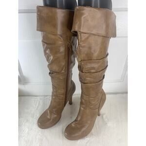 Rampage Brittany Platform Slouchy Zip Boots Women’s Size 6.5 M